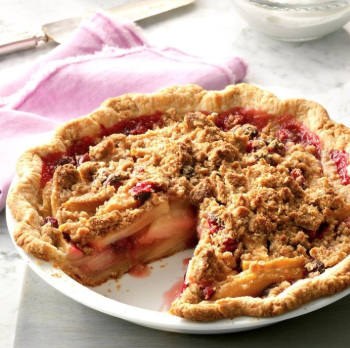 Plum Cherry Pear Cobbler? Don't mind if we do!  Find this perfectly scrumptious dessert recipe on our blog. Oh, and we definitely crumbled our OG biscotti on top.