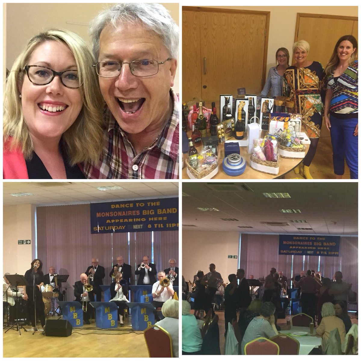 Having an enjoyable evening helping at the Newark Dementia Carers Group Grand Summer Dance - seeing everyone enjoy & dance to the fantastic Monsonaires Band. Also very star struck meeting the lovely Chris and Jane from @Vicky_McClure  #OurDementiaChoir #volunteeringmatters