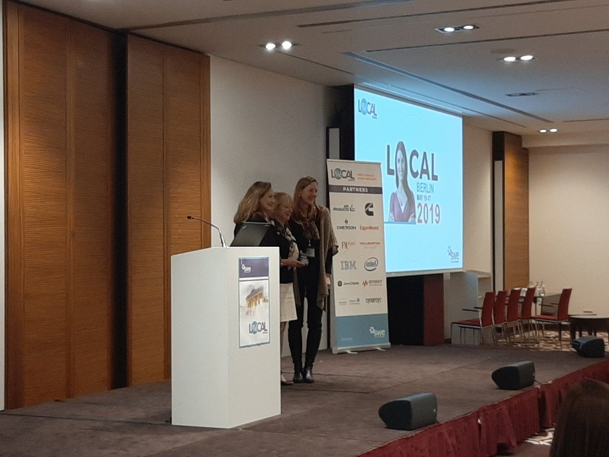 ChauhanDevna's tweet photo. Karen Ramsey-idem from @Cummins and Jennifer Howland from @IBM awarded for highest voted presentation at the We Local Europe, Berlin conference. Congratulations both and thank you for the amazing session!!!#WELocal #Europe #CumminsSWE19 https://t.co/STAbRkuFQF