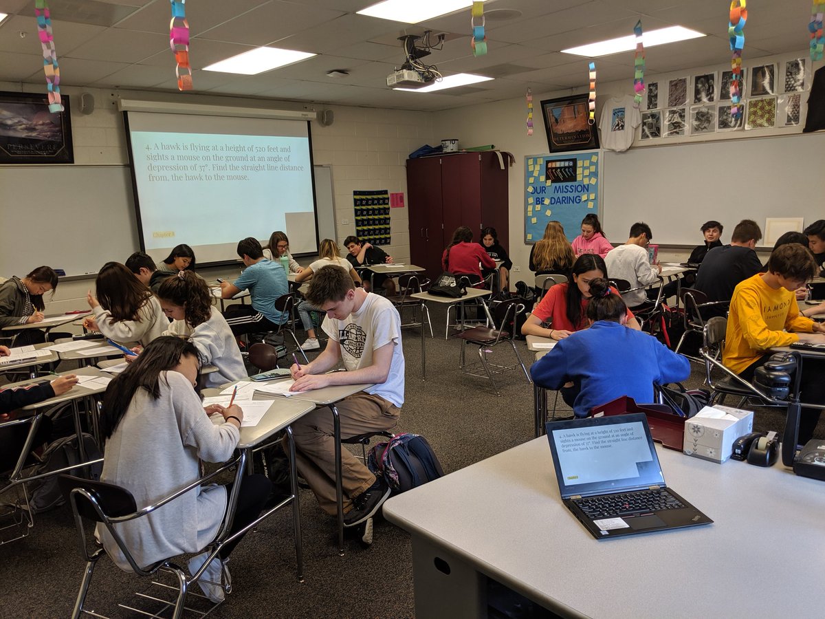 Speed dating in Geometry to review for final exams!  So proud of how focused they were 8th period on a Friday! <a href="/VHHSMath/">VHHS Math</a> <a href="/District128/">District 128</a> #d128daring