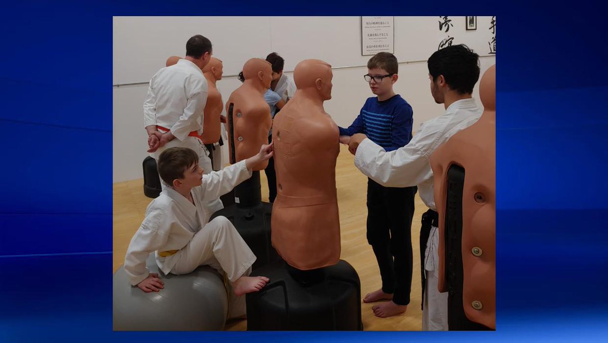 Blind students get a kick out of karate classes: bit.ly/2YwIkyE #yyc  <a href="/osunakarate/">Osuna Karate / WSKF Canada</a>