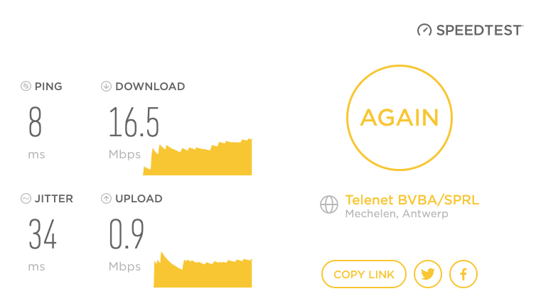 Op zoek naar snel #internet, mijn budget is 62,92 euro. Vooral upload is probleem. Iemand tips voor alternatief voor #telenet ?