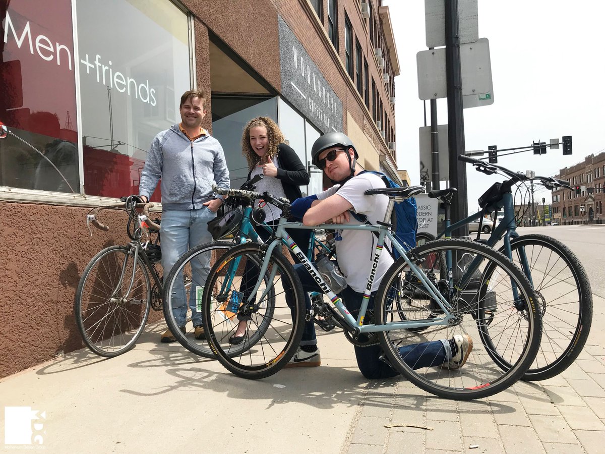 Happy Twin Cities Bike to Work day! Some of our employees chose to commute on two wheels today instead of four and they had a blast! 🚲
.
.
.
.
#twincitiesbiketowork #tcbiketoworkday #webikempls #webikestp #officefun #officeculture #ecofriendlycommute #commuterbikes #mdgarch