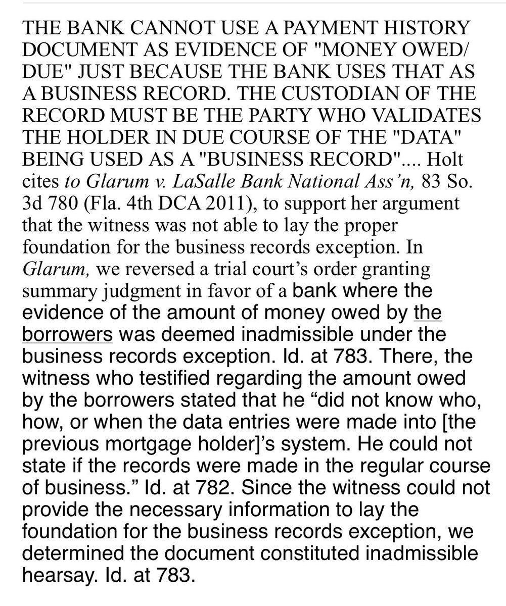 #BankCustodian #witness #PaymentRecords #standing #foreclosure #hearsay #fraud