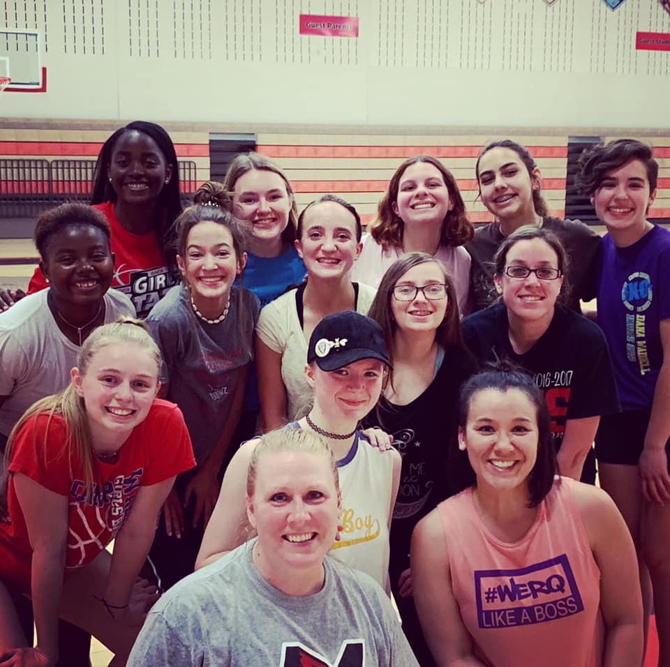 WERQfitness's tweet photo. It's Friday afternoon &amp; time for us to share some good WERQ we saw this week. 

#WERQrep Tara Cavanah taught #WERQ to the students of Marshall HS (in Marshall, WI) this week. Now they are begging for it to be offered at school!These girls were on 🔥

#WERQwi #marshallwisconsin https://t.co/hRQCrcR2V1
