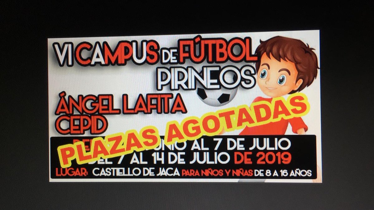 Campus de Fútbol Pirineos Ángel Lafita tweet media
