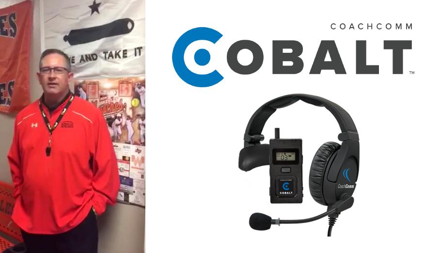 CoachComm's tweet image. Real talk from real coaches - HFC/Athletic Director Mike Waldie of Gonzales High School has some things to say about our new #Cobalt headset system. Watch here: bit.ly/2VsIOnH  @THSCAcoaches 
#WorksGreatCostsLess 
#TexasFootball
#WinningSolutions