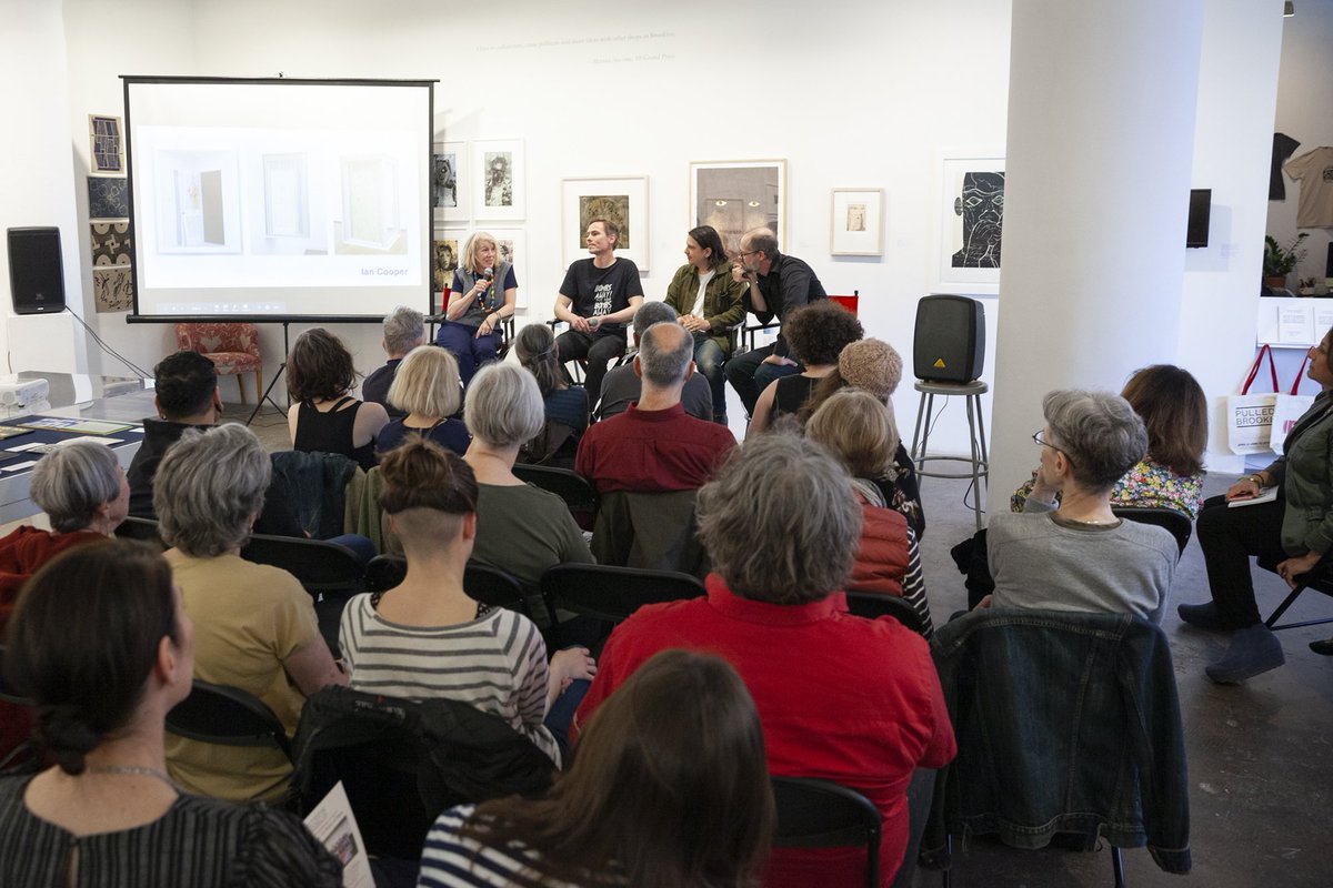 IPCNY's tweet photo. Here are some pictures from last night's panel! You can watch videos of past public programs and peeks inside Brooklyn shops at https://t.co/x2Knq334YE. #pulledinbrooklyn #ipcny https://t.co/sX2SFENex3