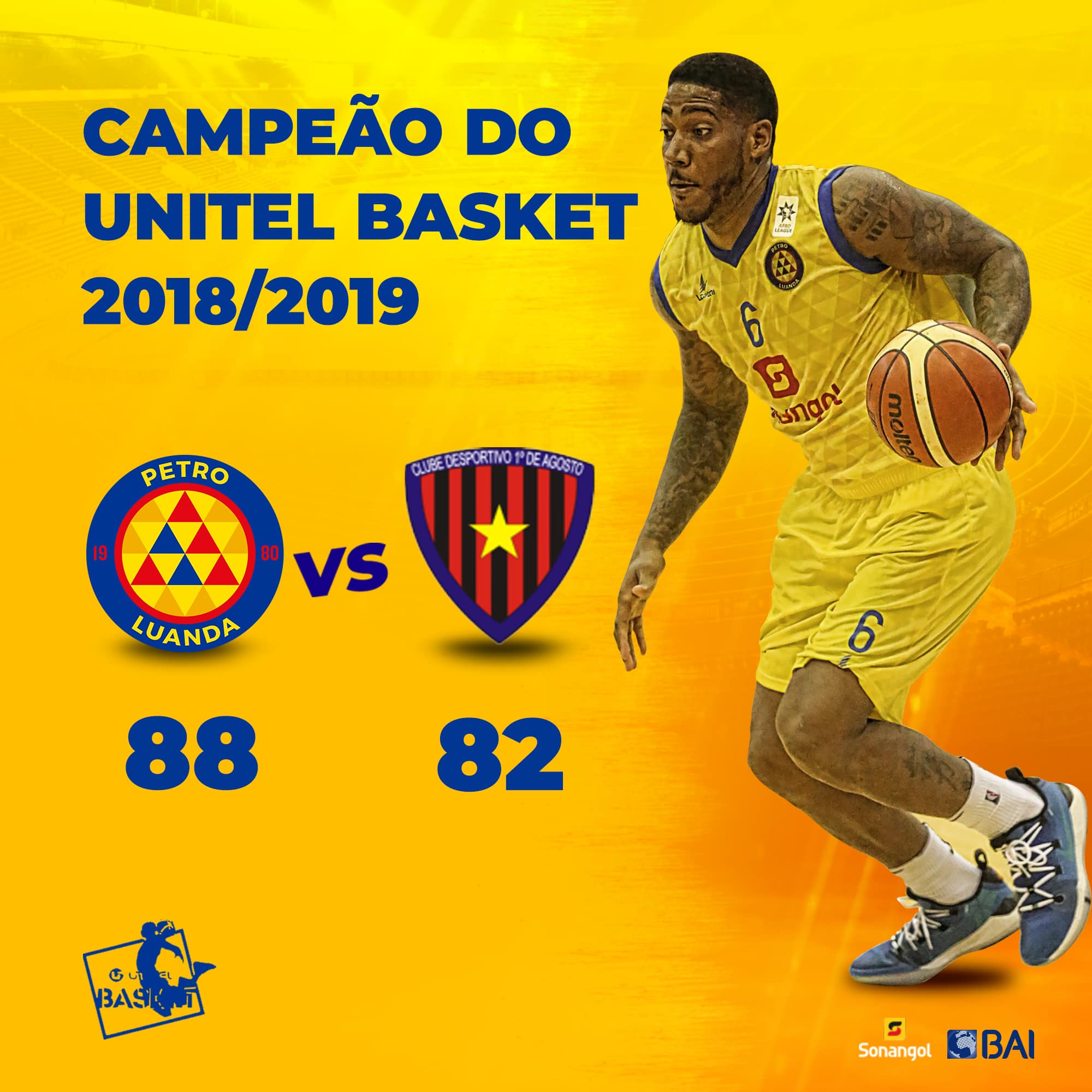 Unitel Basket : Petro Atlético e 1º de Agosto 