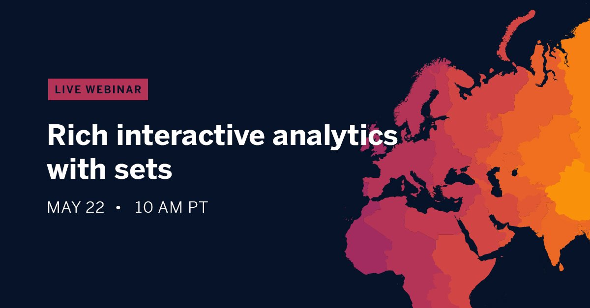 tableau's tweet image. Answer deeper questions, solve more end-user tasks, and design better end-user experiences with #SetActions. Join us to learn why interactivity is a core component of rich analytical systems: tabsoft.co/2Z2JbrZ