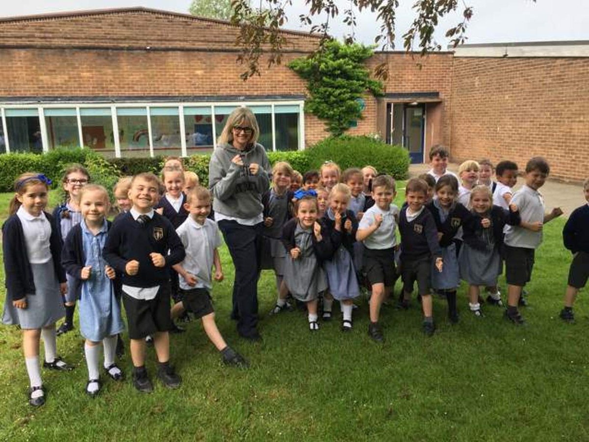 StAndrewsCoE's tweet photo. Year 1 enjoyed their mile run today. Great fun xx #DailyMileMerseyside #MilesOfSmiles @LDSTEducation https://t.co/IUjzJrgdmT