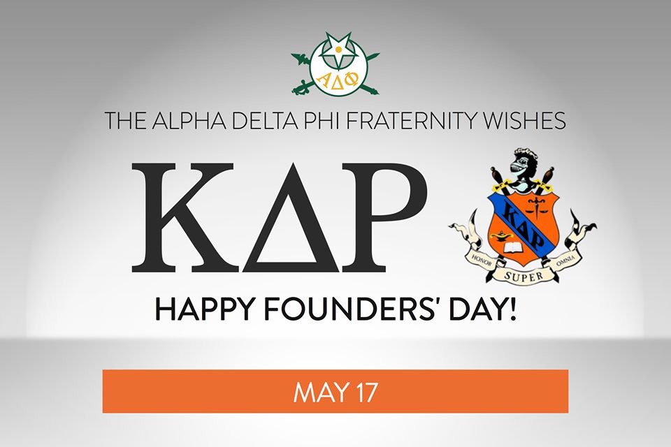 Happy Founders Day to our friends at <a href="/KDRNational/">Kappa Delta Rho</a>