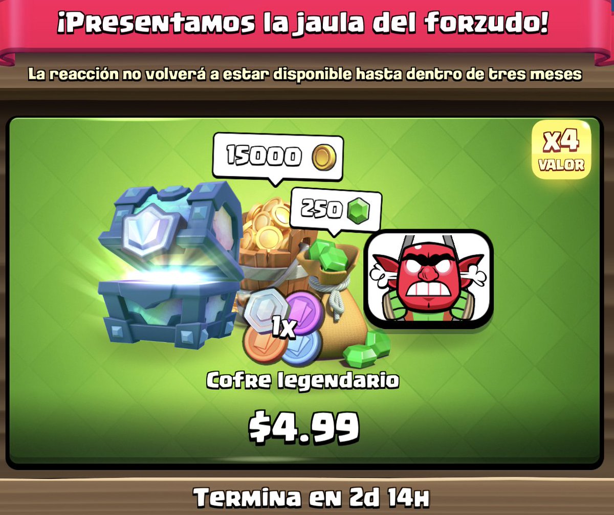 RevolAimar's tweet image. 💰Sorteo de la Jaula del Forzudo! 💰
👉Cada 300RT sortearemos 1 oferta 

🔔Requisitos🔔
-Seguirme @ReVoLAimaR 

❤️Termina en 2 días
