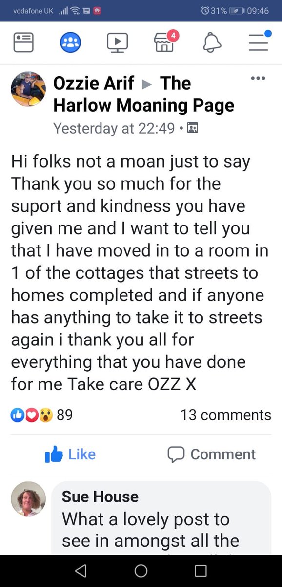Streets2HomesPW's tweet photo. A lovely message from one of the residents of Bromley Cottages!! https://t.co/cnftJfbyIm
