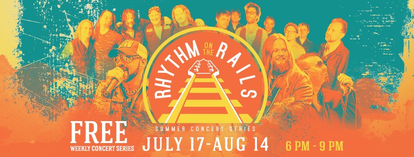 Rhythm on the Rails is back and better than ever! Join us every Wednesday night from July 17 - August 14 for a FREE concert for the whole family. Find out more information at downtownshakopee.org