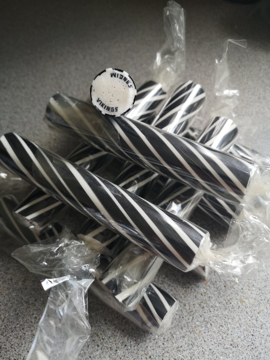 🎢 It isn't a real trip to Blackpool if rock isn't involved! 

Thanks to the guys at <a href="/WISSL_RL/">WISSL_RL</a>, there has been some Vikings specific rock made!

Available from our shop tomorrow, on supporter coaches, &amp; the Castle Pub in Blackpool! 

Just £2 each or 3 for £5! 🙌🏼

#UpTheVikings🤘🏼