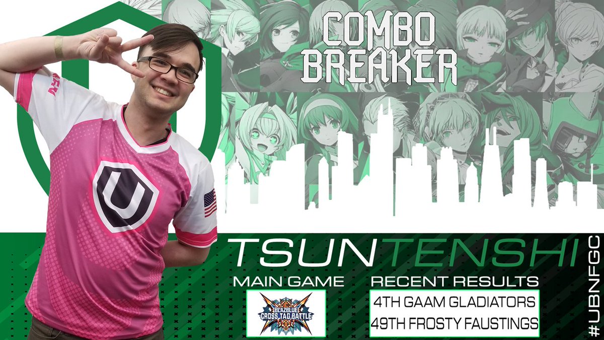 UnbrokenLLC's tweet photo. We will be sending UBN | @Tsuntenshi, representing us at #CB2019 in #BBTAG after taking 4th recently in great fashion. He will be there with many of our members of the #UBNFGC. Cheer him on this coming weekend!
#StayUnbroken https://t.co/oayRFzlGy3
