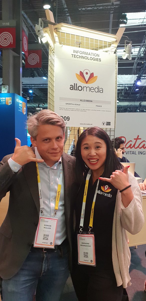 Quoi de + sympathique que de terminer cette session #vivatech2019 avec nos amis <a href="/AlloMedia/">uh!ive</a> ! Un seul mot d'ordre : l'exploitation de la Voix pour toujours + enchanter nos clients