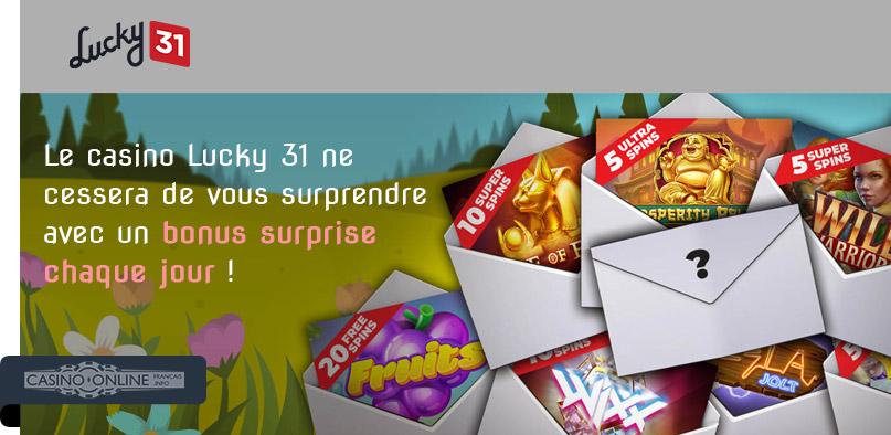 BCenligne's tweet photo. Un calendrier rempli de bonus quotidiens avec Lucky 31 Casino 🔥

Découvrez vite tous les détails de cette promotion 👉https://t.co/UUG7pa0dTG

#casino #casinoenligne #onlinecasino https://t.co/Dkvh39Zq6X