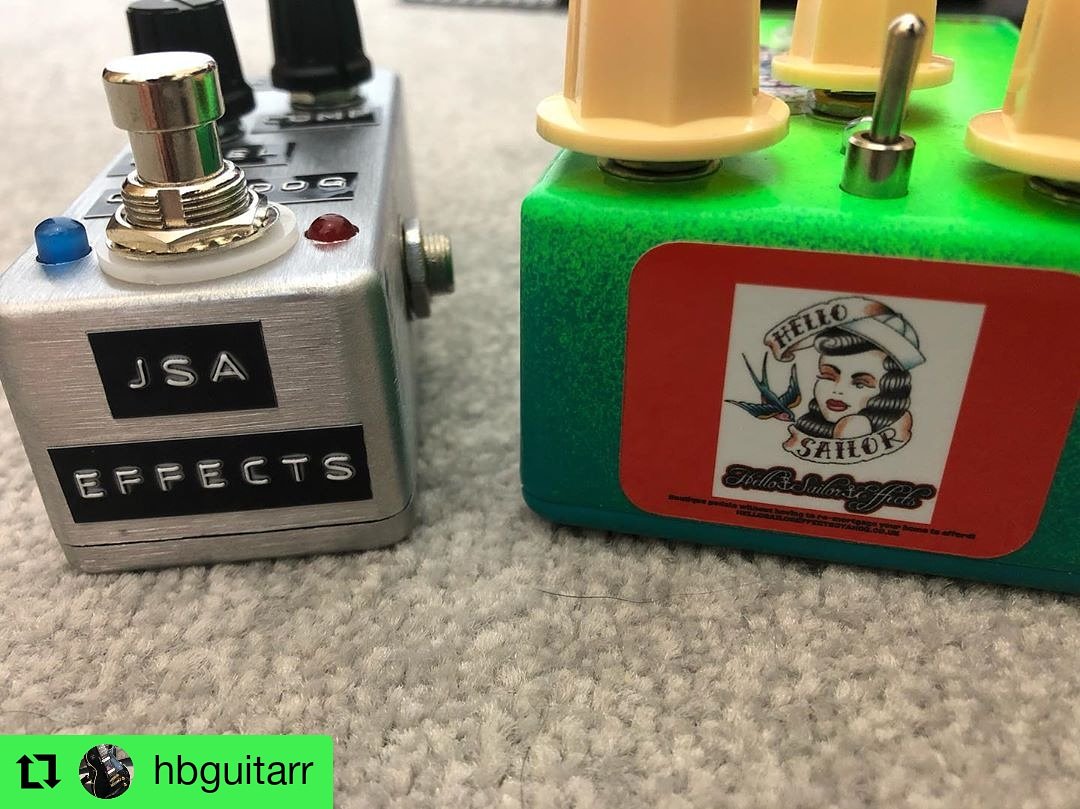 #Repost @hbguitarr
• • • • • •
Two f*****g great reasons to support small pedal builders. If you’re serious about guitar tone then speak to @hellosailoreffects and @jsa_effect_pedals . #guitargear #guitarpedal #overdrive #tubescreamer #compressorpedal