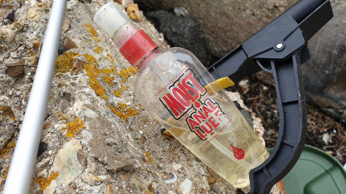 We did a beach clean today. As ever, some interesting items washing up on the Solent coast. 💦