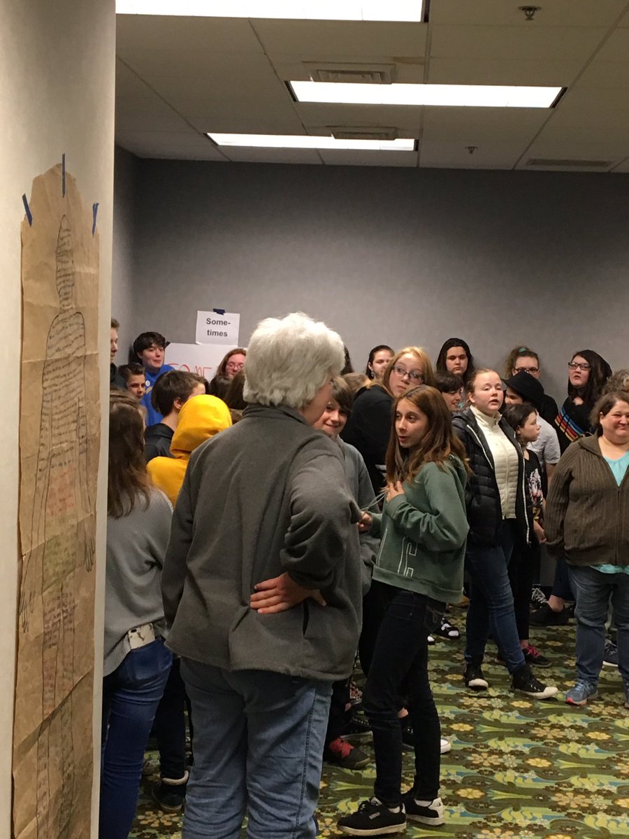 Civil Rights Team members from around the state of Maine move to the corner the best represents how often they hear conversations regarding race in their school. #CRTP