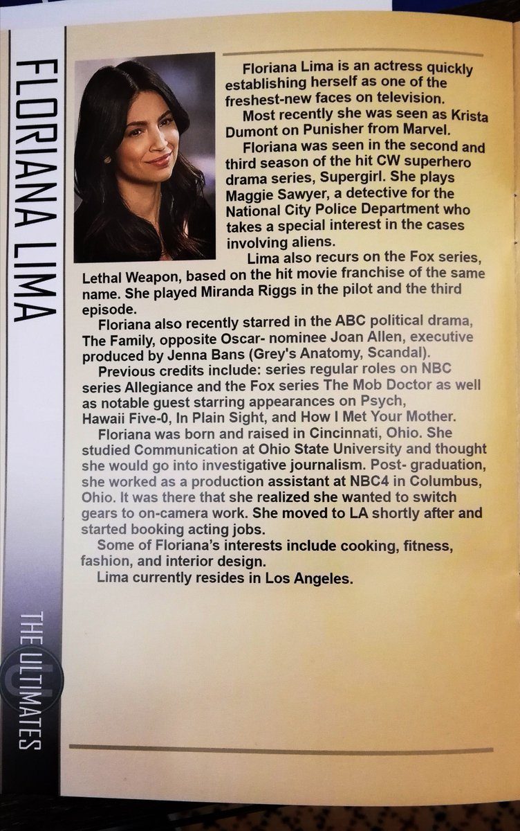sanverscentral's tweet photo. PHOTOS | Pages from the 2019 Ultimates booklet featuring Chyler and Floriana. (thanks to @leighftlima) https://t.co/1an8NqfE8R