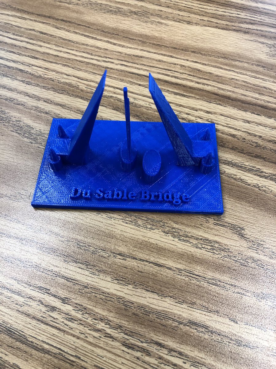 Check out the awesome 3D prints students made to go with their Chicago Research projects. Thanks <a href="/RooseveltLRC1/">Roosevelt LRC</a>! #engageD64 <a href="/RooseveltD64/">RooseveltD64</a>