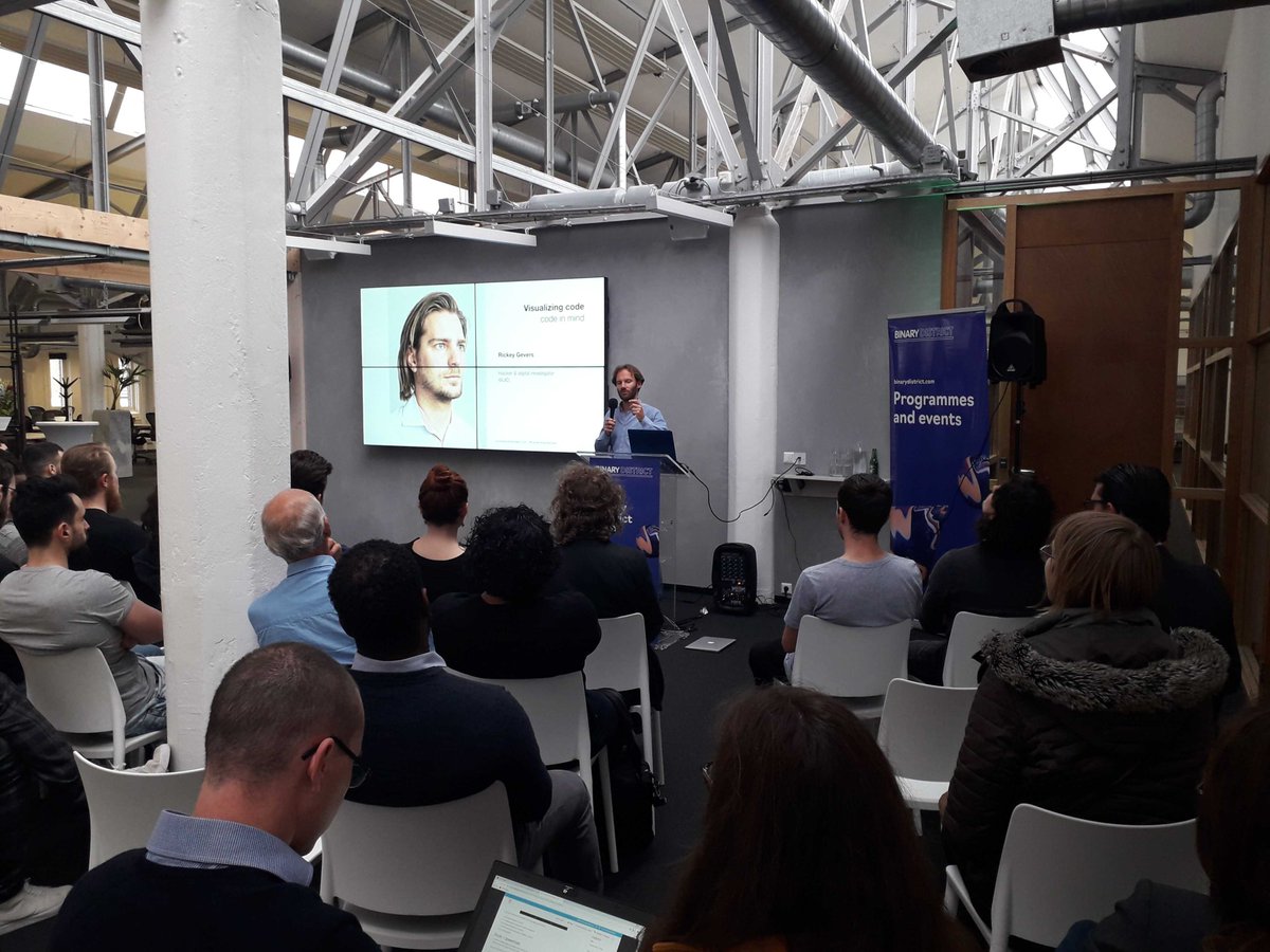 BinaryDistrict's tweet image. Here&apos;s @tobiasgroenland running us through some of the ethical hackers he has taken portraits of and their stories - a fascinating cast of characters including the likes of @UID_ #HHmeetup #HackersHandshake