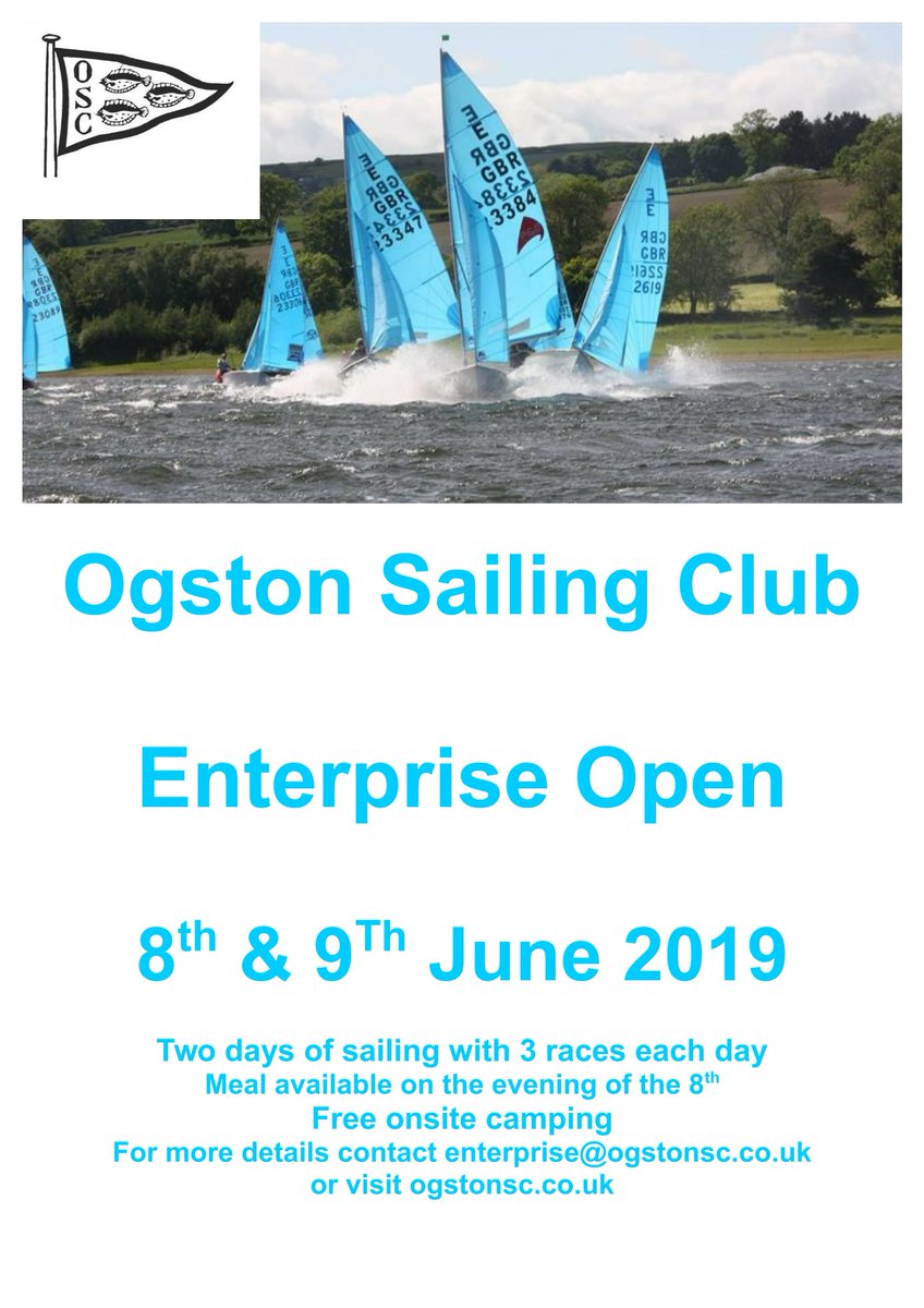 Enterprise Open 8th &amp; 9th June.  All Ent sailors welcome!