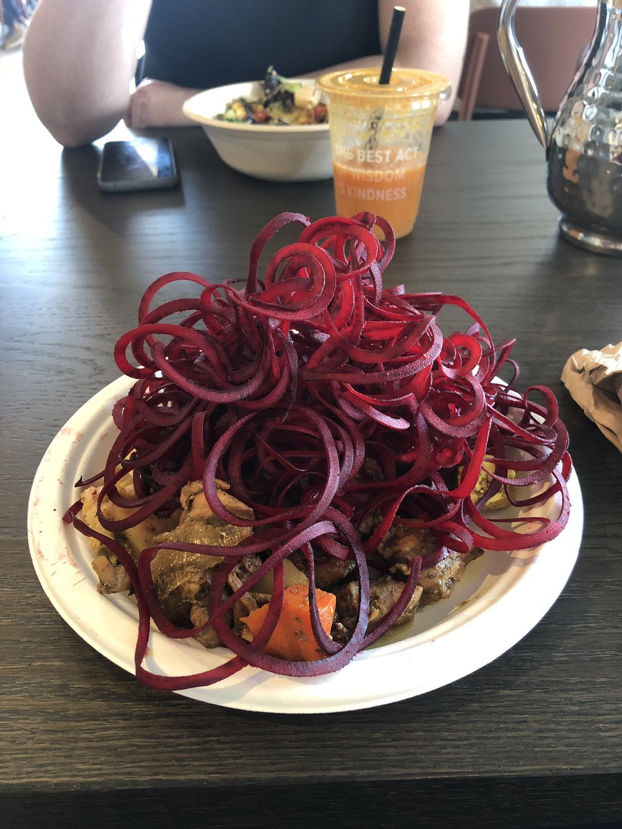 Today at work I tried to eat vegetables for the first time. The beets never ended.