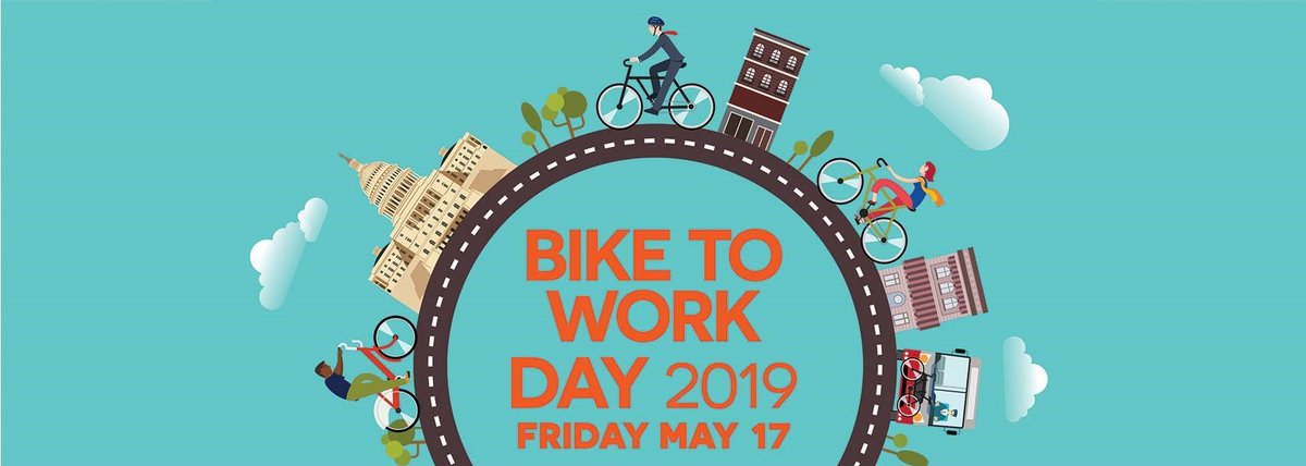 Bike to Work day 2019 is here! Did you enjoy a lovely bike ride to work in this great weather today? 
#BikeToWorkDay #charlestonil