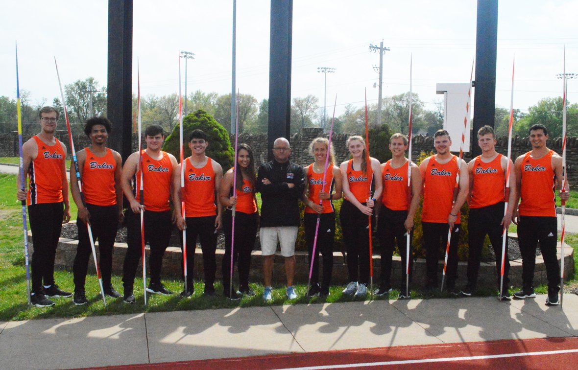 BakerAthletics's tweet photo. OUTDOOR: For the second consecutive season, the Baker University men's javelin squad has finished the season as the No. 1 ranked javelin team in the nation!! #BakerBuildsChampions

https://t.co/3QQySqQyvv https://t.co/j9srWkggAu