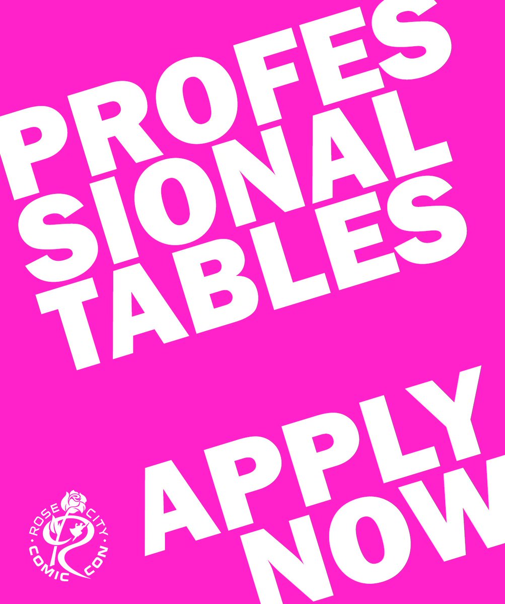 RoseCityCC's tweet photo. 📣 Calling all professional artists 📣

The application is live for Rose City Comic Con 2019, happening this September 13-15. Apply today: https://t.co/Tk1EcYWEs4

#rosecitycomiccon #rccc #protables #applynow https://t.co/ZBGIZpfXUV