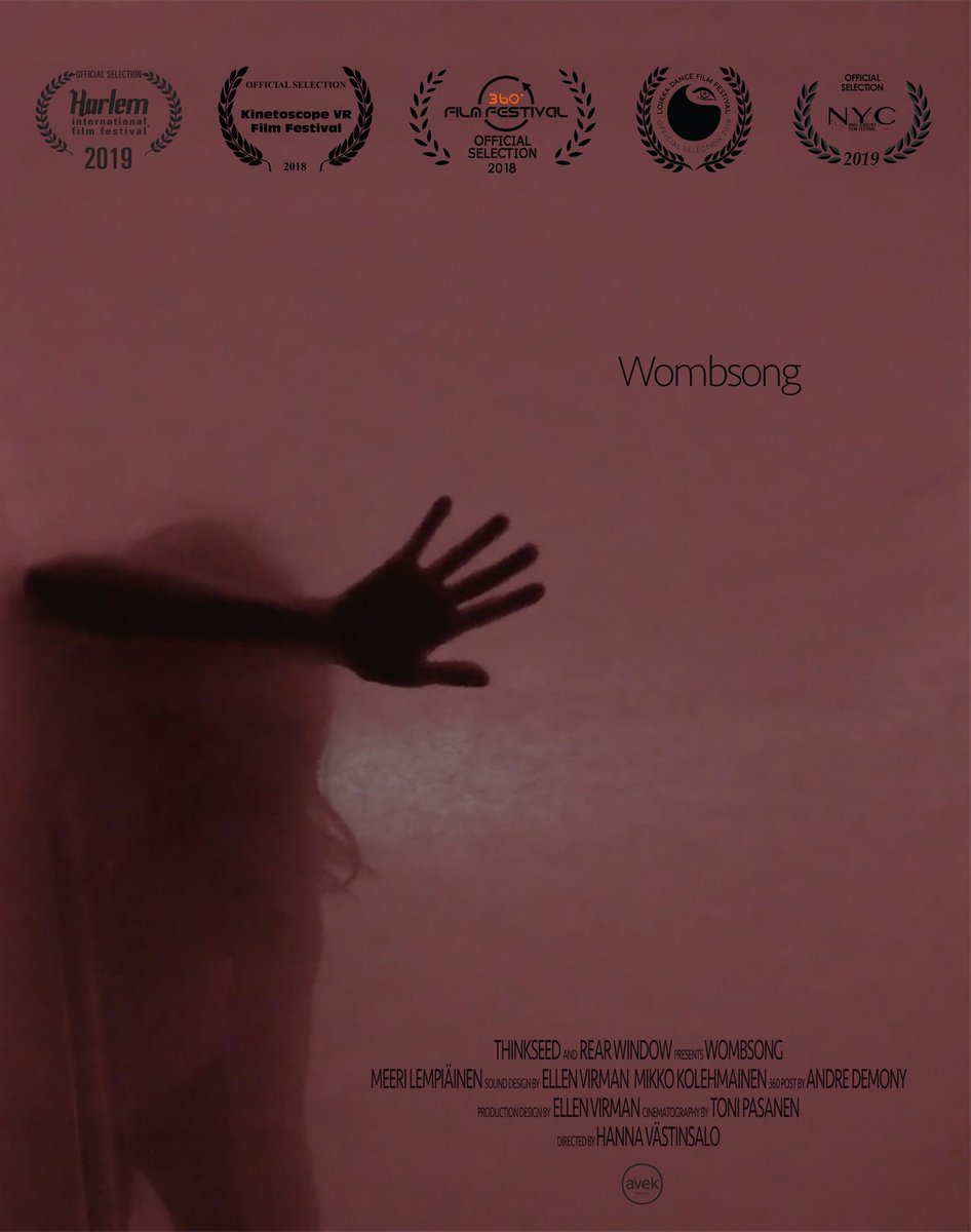 This weekend, we will screen the VR Movie “Wombsong” (Dir. Hanna Västinsalo) at the Dwyer Cultural Centre! The VR experience will be available throughout the day Saturday May 18 and Sunday May 19 in our VR corner. Don’t miss it! #harlemfilmfest19