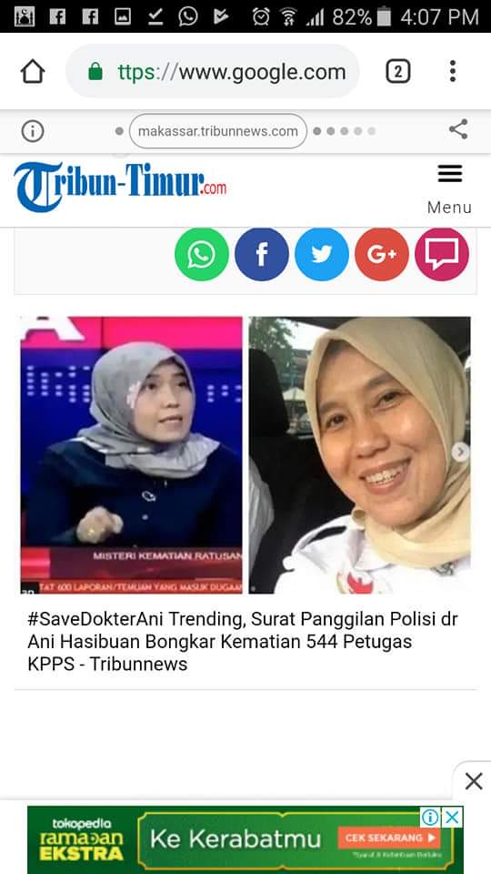 Rhateeska's tweet photo. #savedrAniHasibuan https://t.co/5vFcuc3tj5