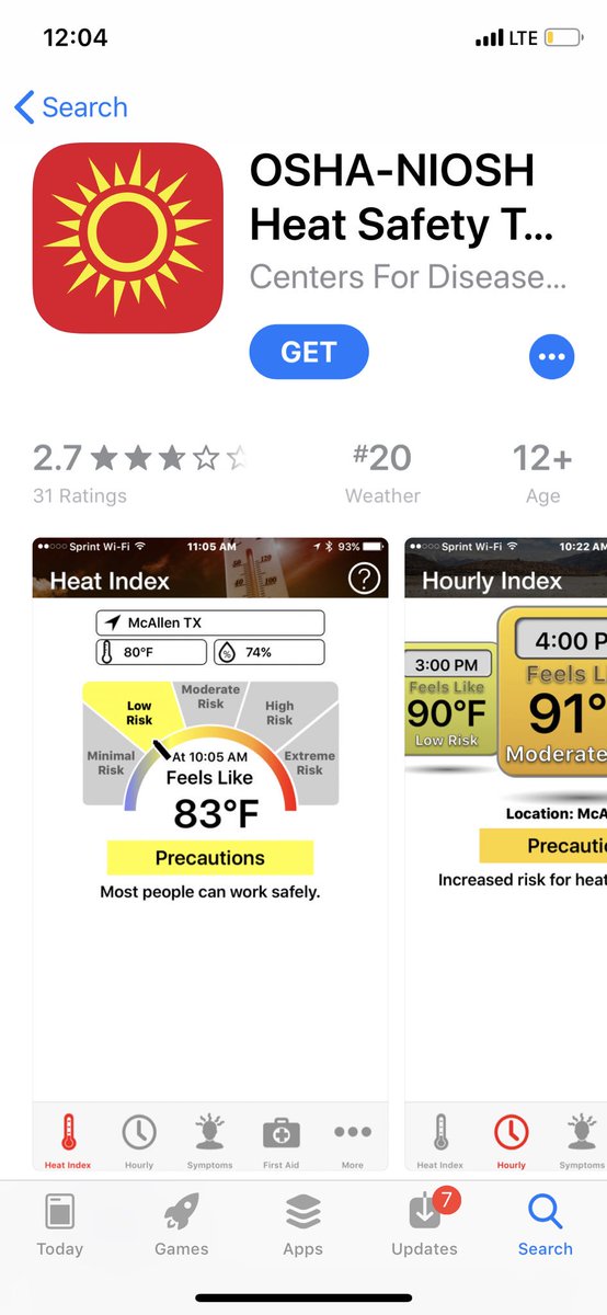 see new tool in App Store <a href="/OSHA_DOL/">OSHA_DOL</a> -NIOSHHeat for heat index awareness on job sites!  Forward to safety team today&amp;share company wide.  Thanks <a href="/RitzSafety/">Ritz Safety</a> for sharing <a href="/WSpunner/">White-Spunner Construction</a> this Tip <a href="/DunnCons/">Dunn Construction </a> <a href="/dunnbuildingco/">Dunn Building Co.</a> <a href="/FulcrumConst/">Fulcrum Construction</a> <a href="/thompson_eng/">Thompson Engineering</a> @ASIWCF #abcmeritshopproud