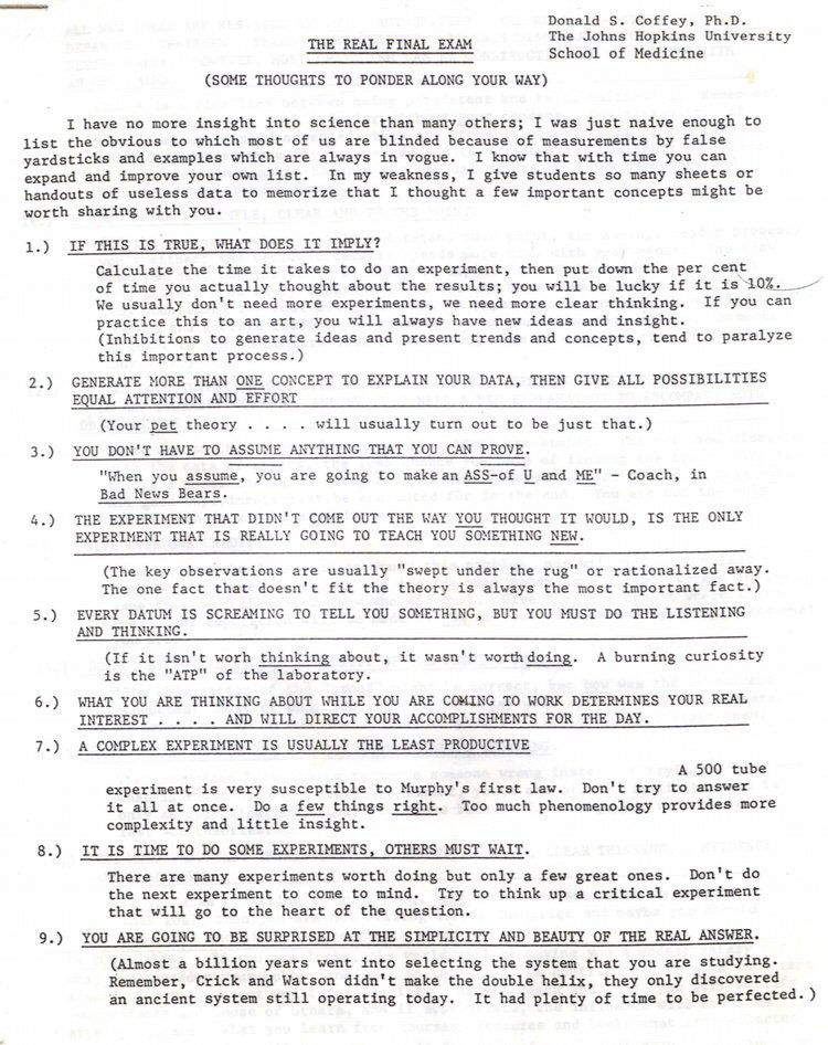 VRodriguezBravo's tweet photo. Clicking files I opened this one by “mistake”. The Real Final Exam from Dr. Donald Coffey. Glad it crossed my path today. The universe sending a reminder. Should read it once a month minimum.
#theRealFinalExam #DonaldCoffey #Inspiration https://t.co/LV6oW06gPN