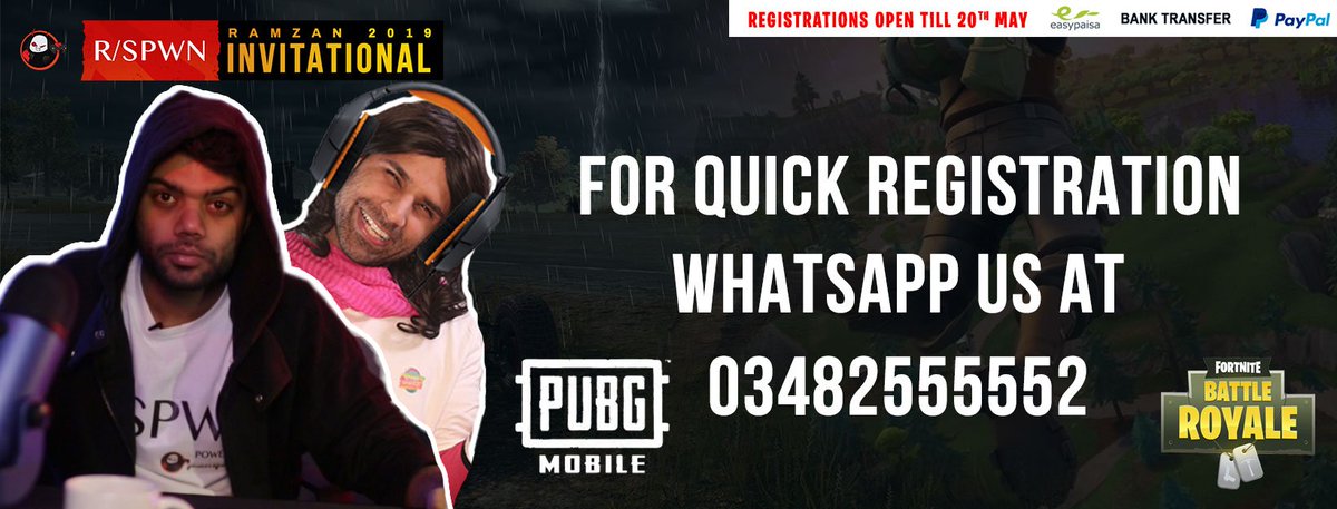 PakGamers's tweet image. Text us at 03482555552

Get yourself registered!

You don't have long!