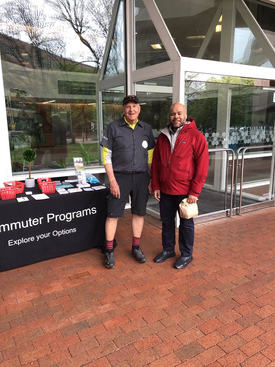 Cycling commuters enjoyed free bike safety checks and light tune-ups from <a href="/UrbanAdvenTours/">Urban Cycles</a> mechanics today <a href="/cambridge_park/">100|125|150 CPD</a>! Happy #BiketoWork Day!! 

If you braved the weather this week, be sure to log your bike miles on masscommutebicyclechallenge.org for chances to win #MCBC2019 prizes
