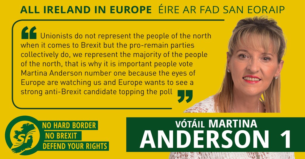 sinnfeinireland's tweet photo. Speaking on Inside Politics @M_AndersonSF stated that the unionists parties do not represent the people of the north when it comes to Brexit #EEP2019 https://t.co/WPVUR0XKiE