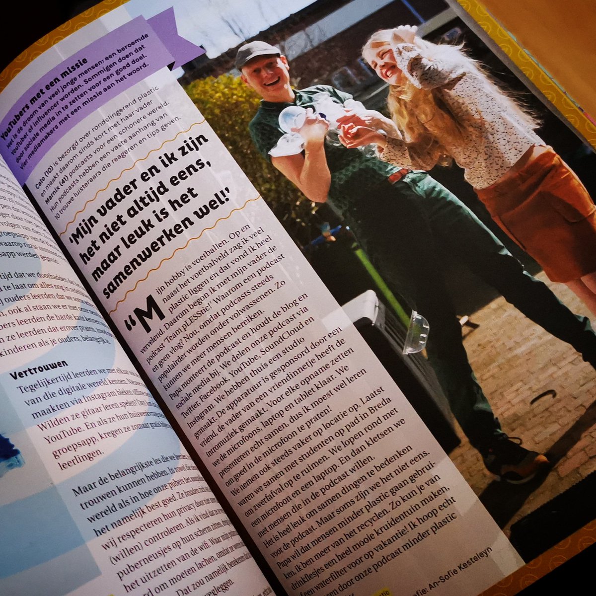 Super #trots, Team pLESStic! staat in het magazine Wijs - Samenleven in een digitale wereld. Leuk verhaal en wat een gave foto maakte #ansofiekesteleyn van ons.

Vanaf vandaag verkrijgbaar op scholen, bibliotheken & in de winkel. #vodafone #ziggo #mediawijsheid #veiliginternetten