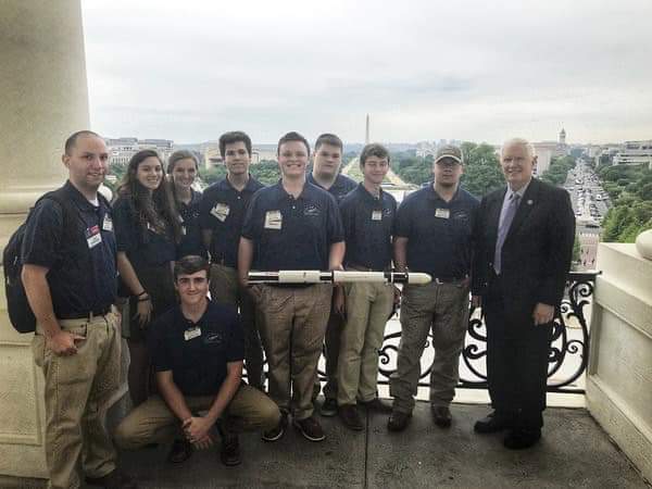 The Rocketry Team in DC had breakfast with Congressmen 
Mo Brooks .