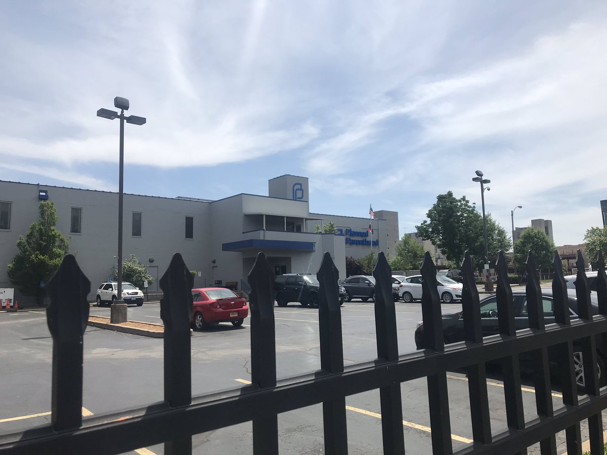 TylerZugg's tweet photo. After watching the movie “Unplanned” I cant describe the feeling actually being outside of this location. The black fence, the people ushers cars in...its gut wrenching. #ProLife https://t.co/qcHMbl0mJe