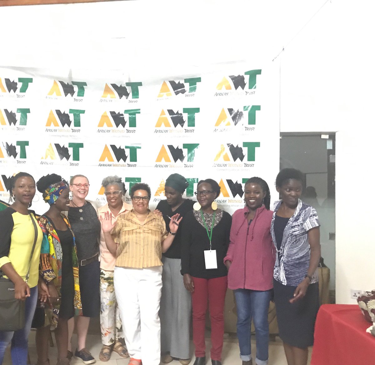 livetraces's tweet image. Effortlessly cool #jackiekay and #jennifermakumbi Kampala literature #righttowrite congratulations @TrustAwt 10 years