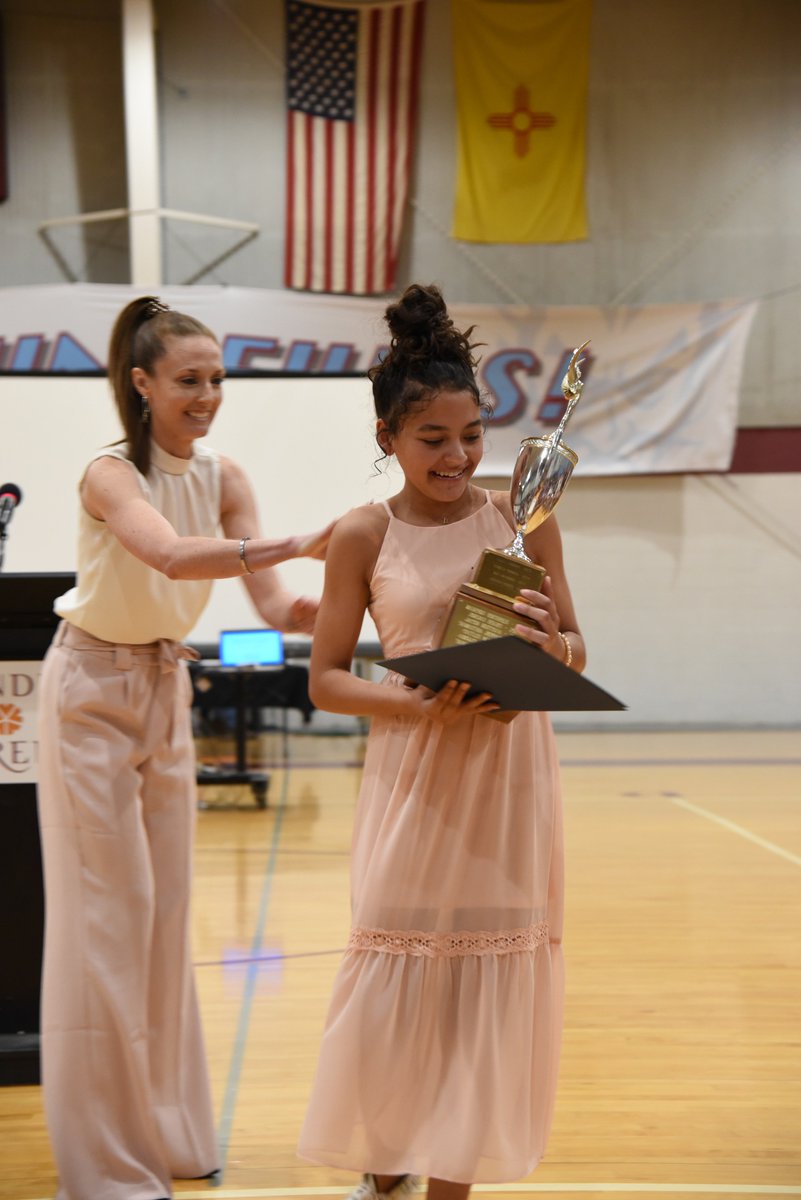SandiaPrep's tweet photo. Did the year go by quickly for you too?! Today was Awards Day, Yearbook Day, AND the last day of school for our middle schoolers! #SandiaPrep https://t.co/jYgjaBVjQB