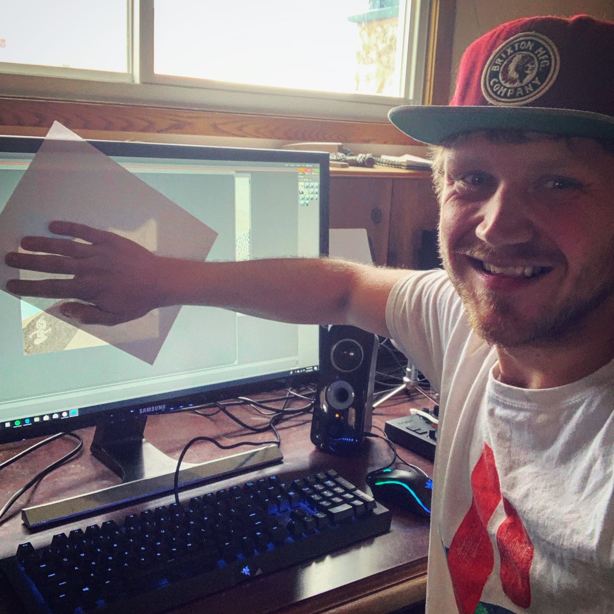 Circuitron's tweet photo. Hard at work finalizing album art! In TWO DAYS, my Game of Thrones remix “Ice and Fire” releases! Stay tuned... it’s going to be AWESOME.  #gameofthrones #remix #soundcloud #albumart https://t.co/FkaBmKVnGN