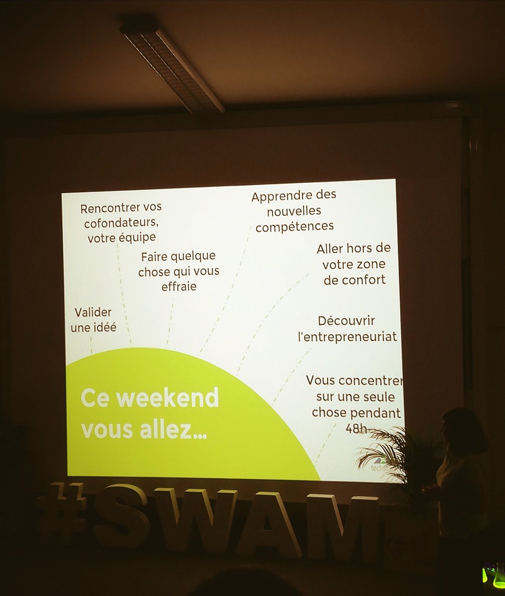 #swam #startup un week-end pour innover et partager.