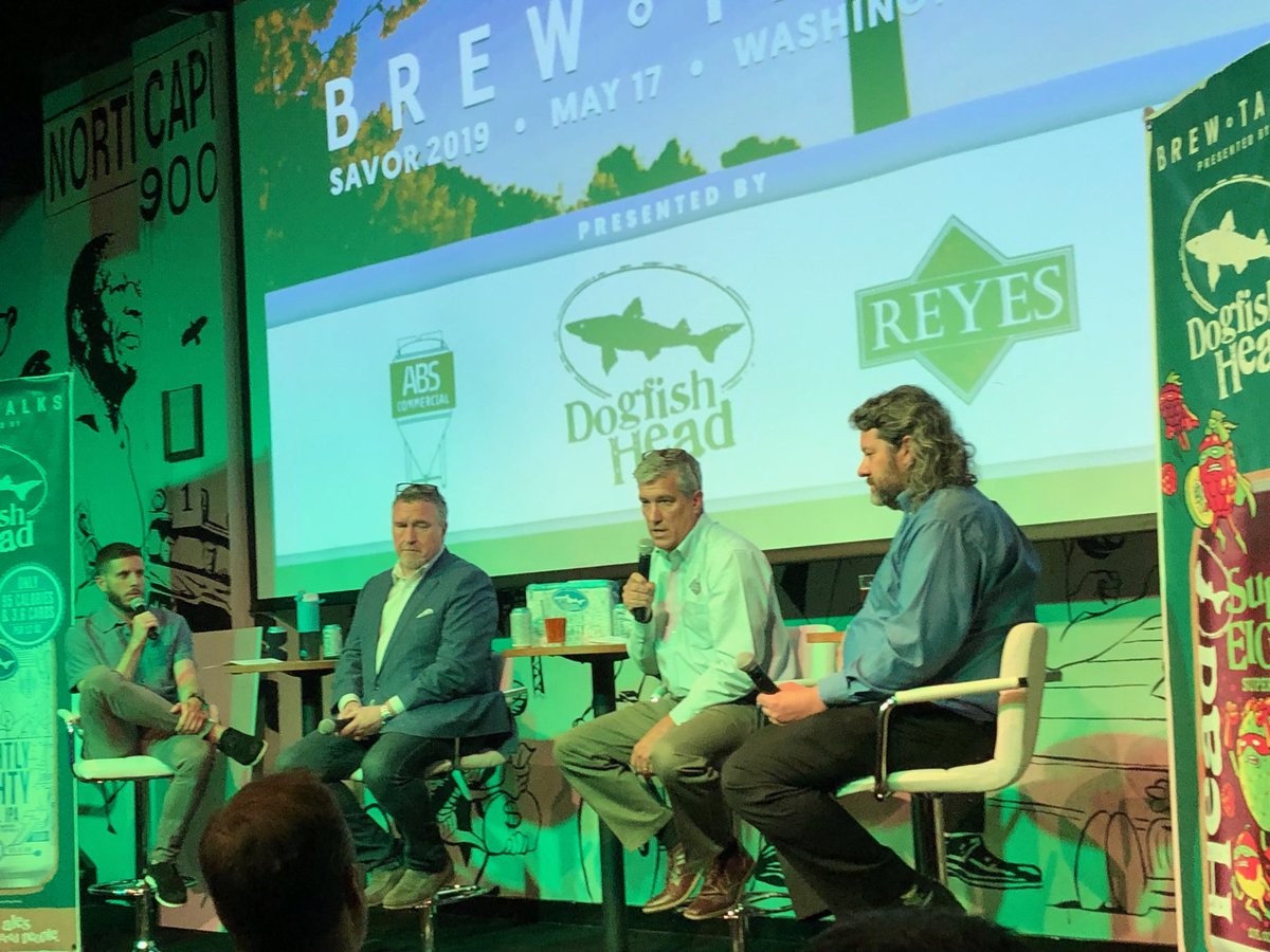 Beerasonian's tweet image. Listening to #NBWA President Craig Purser and Paul Gatza and Jim Mcgreevey discuss beer issues at #Brewbound #brewtalks