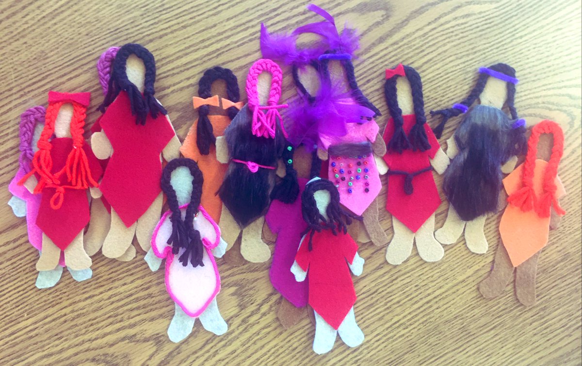 Our CTCC program creating more #facelessdolls to help <a href="/JeanAugustineSS/">Jean Augustine S.S.</a> students raise awareness for Missing and Murdered Indigenous Women and Girls #MMIWG #reconciliation <a href="/BramaleaSS/">Bramalea Secondary</a>